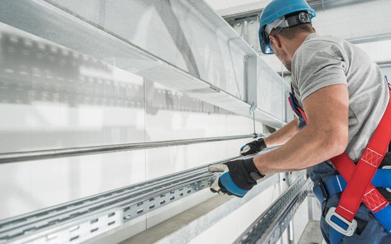 messa in sicurezza della bascula del garage